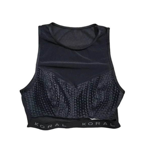 Koral Mesh Back High Neck Sports Bra - Picture 8 of 11